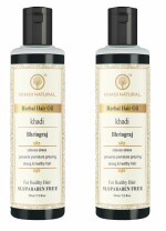 Khadi Herbal Bhringraj Hair Oil 210 ML Pack OF 2