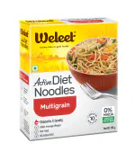 Weleet Active Diet Noodles Multigrain, Zero Maida, Diabetic Friendly, Vegan Protein, Instant Noodles Vegetarian (192 gm, Pack of 1)