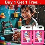 KYARA DREAMS Hand Wash Liquid pink 10Liter Top Load, Front Load Washing Machine & Hand Wash Friendly | Organic | Tough on Stains, Safe for Kids