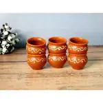 Jimkia Ceramic Chutney Bowl (Pack Of 6, Handi Bowl) Small Serving Bowl Set, Ceramic Sauce Bowl (Brown, Pack of 6)