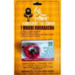 Robin Export Company Robin Exports 7 Mukhi Rudraksha Sevan Faced Rudraksh Bead Original & Certified for Men and Women