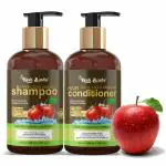 KESHBINDU Natural Apple Cider Vinegar Shampoo & Conditioner | Sulphate Free | No Parabens Shampoo & Conditioner Combo Set - 300ml