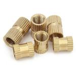 RELY (Pcs-50) M4x12 mm Brass Threaded Insert Bush |Embedded Nut Heat-Resistant for Fixing Fastening Injection Moulding | Female Threaded Round Insert Embedded for Machinery Industry