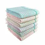 Mk weaves 100% Cotton Gamcha Bath Towel 285 GSM (29x64 Inches XL) Skin Friendly Pack of 6
