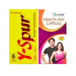 herbshd Y-SPUR & HEALTH AIM Capsule for increase sperm count in men(combo pack)