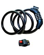 CYIDER Anti Theft,Multipurpose,RESETTABLE Password,Long Length Bicycle/Bike/Helmet Number Lock,Black,Foldable,4 FEET Lock