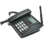 Drumstone Wireless Desk Phone with GSM/SIM Card, Home Landline with FM Radio, Wall Mounted Radio Telephone