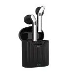 pTron Basspods 481 True Wireless Bluetooth 5.0 Headphones, Hi-Fi Stereo Sound, Fast Pairing, Ergonomic Passive Noise Cancelling TWS Earbuds, Voice Assistance, 12Hrs Playtime with Case & HD Mic (Black & Silver)