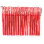 BRAND HOME Pack of 20 Use & Throw Scented Blue Ink Stick Ball Point Pen Fluorescent Colors (RED)