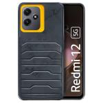 Knotyy Back Cover TPU Case for Redmi 12 5G | Soft and Flexible | Camera Bump Protection | with Yellow Ring (Grey, Pack of: 1)