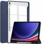 ProElite Cover for Samsung Galaxy Tab S9 11 inch Cover Case, Smart Flip Case Cover for Samsung Galaxy Tab S9 11 inch with S Pen Holder, Dark Blue [Transparent Back]