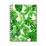 The sfs store Spiral Notebook A5 size Ruled 200 pages (Tropical Green)