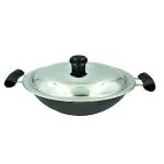 CooPany Non-Stick Aluminium Appachatti / Appa kadai with Stainless Steel Lid