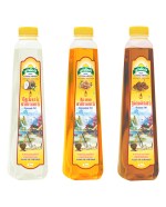 Poorvigam Cold Pressed Oil 1 LTR Combo| Coconut Oil| Groundnut Oil| Sesame(Til) Oil| Pack Of 3