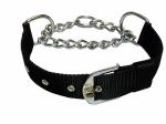 Hundur Store Dog choke Pet Nylon Half Chain Collar Half Choker Stainless Steel Dogs Collars for large dogs