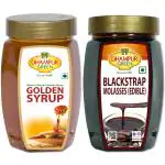 Dhampur Green Liquid Jaggery Baking Syrups Pack, Golden Syrup & Blackstrap Molasses , Each 500g