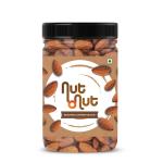 Nut O Nut Roasted Almonds, 250g | Lightly Salted | Dry Roasted | No Oil Used | Roasted To Perfection | No Preservatives | No Artificial Flavors | Gluten Free | Vegan | Non GMO | Nuts Dry Fruits | California Almonds | Salted Almonds | Badam