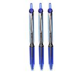 Pilot Hi-Tecpoint V5 RT Extra Fine Point Liquid Ink Pen | Tip Size - 0.5MM | Retractable and Refillable | Dimpled Rubber Grip with Unique Dimple Tip Technology | Ink Colour - Blue | Pack of 4