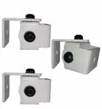 MYL Metal Speaker Wall Mount Stand for 4 mm, 5 mm and 6.35 mm Thread Hole or Keyhole Speakers (Black, White)