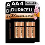 Duracell Alkaline AA Batteries, Pack of 8