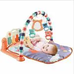 Babies Bloom Multicolored Kick and Play Musical Keyboard Mat Piano Baby Fitness Exercise Circular Carpet Gym Play Matt (Does Not Include Batteries) - RL