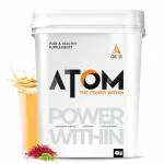 AS-IT-IS ATOM Whey Protein 4 kg with Digestive Enzymes | Kesar Elaichi | 27g protein | 5.7g BCAA | Lab Tested