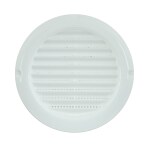 AMPEREUS Round Wall Exhaust Fan or Chimney Vent Pipe Cover and Mosquito Net Dust controller with Diameter of6 Inch - WHITE