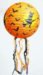 My Party Suppliers Multicolor Halloween Witch Lantern with Tail