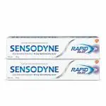 Sensodyne Toothpaste Rapid Relief twin pack, Sensitive tooth paste to help beat sensitivity fast, 160 gm twin-pack (80 gm x Pack of 2)