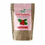 Agile Organic Whole Dried Cranberries 600gm | Cranberry Dry Fruit | Gluten Free & Vegan Dried Berries