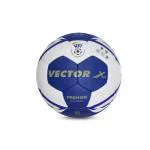 Vector X PREMIER PU Hand Ball for Men's For Professional Play (White-Blue) Size-3