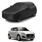 KEDIT Maruti Suzuki Swift Car Cover Car Cover Maruti Suzuki Swift Maruti Suzuki Swift Body Cover Car Body Cover Maruti Suzuki Swift Maruti Suzuki Swift Car Body Cover Water Resistant - with Mirror Pockets (Black Colour)