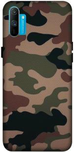 SARTOOLIYA Realme C3 Multicolor Plastic Army Wallpaper Printed Water Proof Back Cover