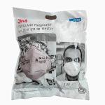 MNU 3M 9000ING Disposable Respirator BIS P1 Face Mask, Non Woven Fabric, Metal Nose Clip and Elastic Headband Anti Air Pollution Dust/Mist Respirator (Pack of 12)