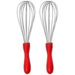 DreamBasket Stainless Steel Egg Whisk / Egg Beater (Pack of 2) for Kitchen