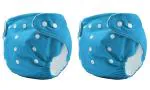The Cheeky Kidzz Premium Quality Pack of 2 Pocket Button Style Baby Reusable Cloth Diaper Nappies Washable Quick-Dry Adjustable All-In-One Diapers Wet free Fashionable Trendy For New Born/Toddlers/Infants