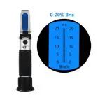 Real Instruments 0-20% Brix Hand Refractometer For Food Honey Beer Milk Fruit Juice Sugar Tester Manual Handheld Refractometer