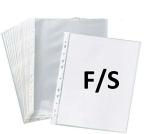 Se Online Transparent Sheet Protector FS(Legal) Size Document Sleeves 150 Micron Clear 11 Holes Punched Pack of 200