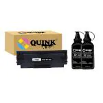 QUINK W1112A / 110A Premium Black Toner Cartridge for HP 110A Toner Crtridge Compatible with HP Laser 108 108a 108w 136 136a 136w 136nw 138 138pnw 138fnw Printers (110A Cartridge + 2PC Powder)