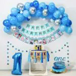 Festiko 1st Birthday Decorations Combo 57 Pcs