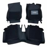 CarBinic 7D LUXURY Car Foot Mat - Custom Fitted For Kia Sonet 2020 | 7-Layer Protection | Double-Diamond Cut Stitching | Waterproof | Dust-Proof | Anti-Skid | Car Accessories | Black