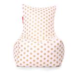 Style Homez CLASSIC CHAIR, Cotton Canvas Polka Dots Printed Bean Bag XXL Size, Cover Only