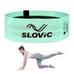 SLOVIC Fitness Fabric Resistance Band - Light | Anti-Slip Mini Loop Resistance Bands for Calisthenics | with Workout Guide for Glutes, Hip, Thigh, Arms & Leg Workout
