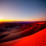 Love Creation A4 Size poster print for creative wall art- desert-sunset-11035( Sticker)