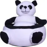 Kids wonders Baby Teddy Soft Sofa Seat | Comfortable Soft Cushion Sofa (Panda) - 30 cm (Black, White)