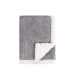 BUMTUM Super Soft New Born Baby Double Layer Blanket | Wrapper Sheet For Baby Boys & Baby Girls | Lightweight | Super Comfortable (100cm x 80cm, Grey)