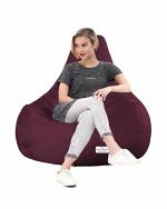 RnS Rest 'n' Sleep Bean Bag Filled with Beans (3XL, Cherry/Cherry)