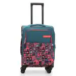 Nasher Miles India Expander Soft-Sided Polyester Cabin Luggage Teal 20 inch |55cm Trolley Bag