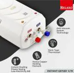 Relaxo Instant Geyser 1 Litre | Water Heater For Home, Instant Geyser, Instant Water Heater, Water Geyser, Heater For Water Heating, Electric Geyser, 12 Months Warranty on Tank | 3000 W | (1L Fiesta)