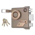 Godrej Locks - EXS+ Altrix 1CK Milano Bronze Door Lock for Outside Opening Door